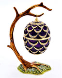 Bejeweled Hanging Egg Trinket Box