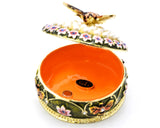 Decorative Bumble Bee on Floral Trinket Box