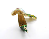 Jeweled Peacock Trinket Box. Beautifully Made with Austrian Crystals