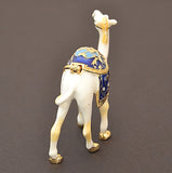 Small Nativity Camel Trinket Box Made with Austrian Crystals
