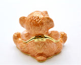 Two Bears Trinket  Box. Decorative with Austrian Crystals & Enamel