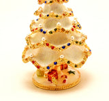 Christmas Tree with Faux Pearls & Austrian Crystals & Enamel