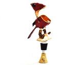 Cardinal Trinket Box On Bottle Stopper with Display Stand