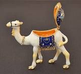 Small Nativity Camel Trinket Box Made with Austrian Crystals