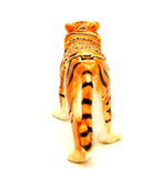 Bejeweled Tiger Standing Trinket Box with Austrian Crystals