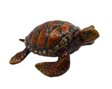 Jeweled Sea Turtle Trinket Box. Hand Crafted with Austrian Crystals & Enamel