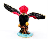 Flying Humming Bird on Branch Trinket Box Made with Austrian Crystals & Enamel