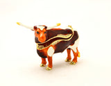 Western Long Horn Trinket Box. Made with Austrian Crystals & Enamel