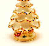 Christmas Tree with Faux Pearls & Austrian Crystals & Enamel