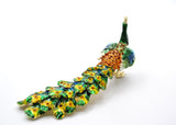 Jeweled Peacock Trinket Box. Beautifully Made with Austrian Crystals