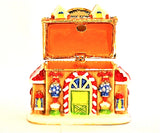 Lollipop Shope Trinket Box. Hand Painted Colorful Enamel Austrian Crystals