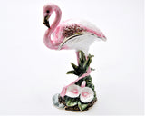 Standing Flamingo Trinket Box Made with Austrian Crystals & Enamel