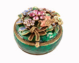 Floral and Bee Jewelry Trinket Box