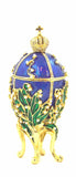Lily of the Valley Egg Trinket Box Handmade with Lot of Details