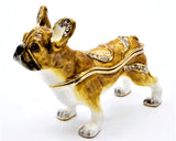 French Bulldog Trinket Box. Hand Crafted with Lots of Details