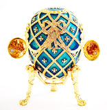 Classic Faberge Style Egg Trinket Box Made with Austrian Crystals & Enamel