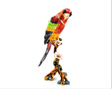 Beautiful Parrot on Branch Trinket Box Made with Austrian Crystals & Enamel