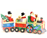 Jeweled Holiday Train Set. Hand Detailed with Austrian Crystals