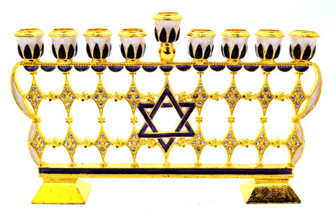 Decorative Menorah with Star of David
