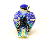 Small Blue Jay Bird Trinket Box. Beautifully Made with Austrian Crystals