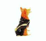 Corgi Dog Trinket Box. Hand Painted Enamel with Austrian Crystals