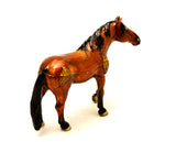 Horse Standing Trinket Box with Brown Enamel & Austrian Crystals