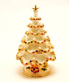 Christmas Tree with Faux Pearls & Austrian Crystals & Enamel