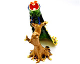 Tall Peacock on Branch 7.25 x 10 x 4 (1)