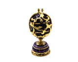 Decorative Egg Trinket Box with Flower Basket. Beautifully Made by Hand