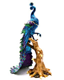 Tall Peacock on Branch 7.25 x 10 x 4