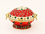 Opulent Faberge Style Egg Trinket Box