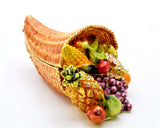 Hand Crafted Cornucopia Trinket Box