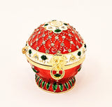Opulent Faberge Style Egg Trinket Box