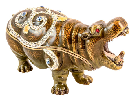 Hippopotamus Trinket Box