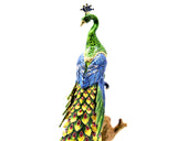 Tall Peacock on Branch 7.25 x 10 x 4 (1)