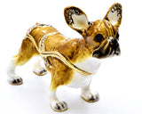 French Bulldog Trinket Box. Hand Crafted with Lots of Details