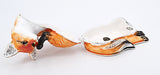 Sitting Fox Trinket Box with Lots of Details. Handmade with Austrian Crystals & Enamel