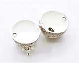 All Jeweled Egg Trinket Box with Stand Hand Set Austrian Crystals