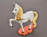 Magical Bejeweled Unicorn Trinket Box with Austrian Crystals & Enamel