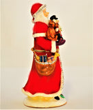 Big Santa Claus with Gifts Trinket Box Made with Austrian Crystals