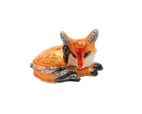 Small Sitting Fox Trinket Box
