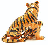 Tiger With Baby Trinket Box. Hand Detailed with Austrian Crystals