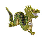All Jeweled Dragon Figurine with Hand Set Austrian Crystals