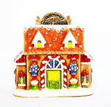 Lollipop Shope Trinket Box. Hand Painted Colorful Enamel Austrian Crystals