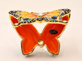 Butterfly Trinket Box with multiple Coloration. Beautiful Enamel & Austrian Crystals