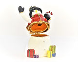 Snowman with Gifts Trinket Box Made with Austrian Crystals Enamel