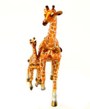 Giraffe with Baby Detachable Trinket Box Made with Austrian Crystals
