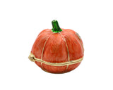 Jeweled Pumpkin Trinket Box Made with Austrian Crystals & Enamel