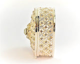 Silver Plated Heart Trinket Box. Hand Set Austrian Crystals & Silver Plating