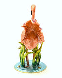 Flamingo With Flowers Trinket Box